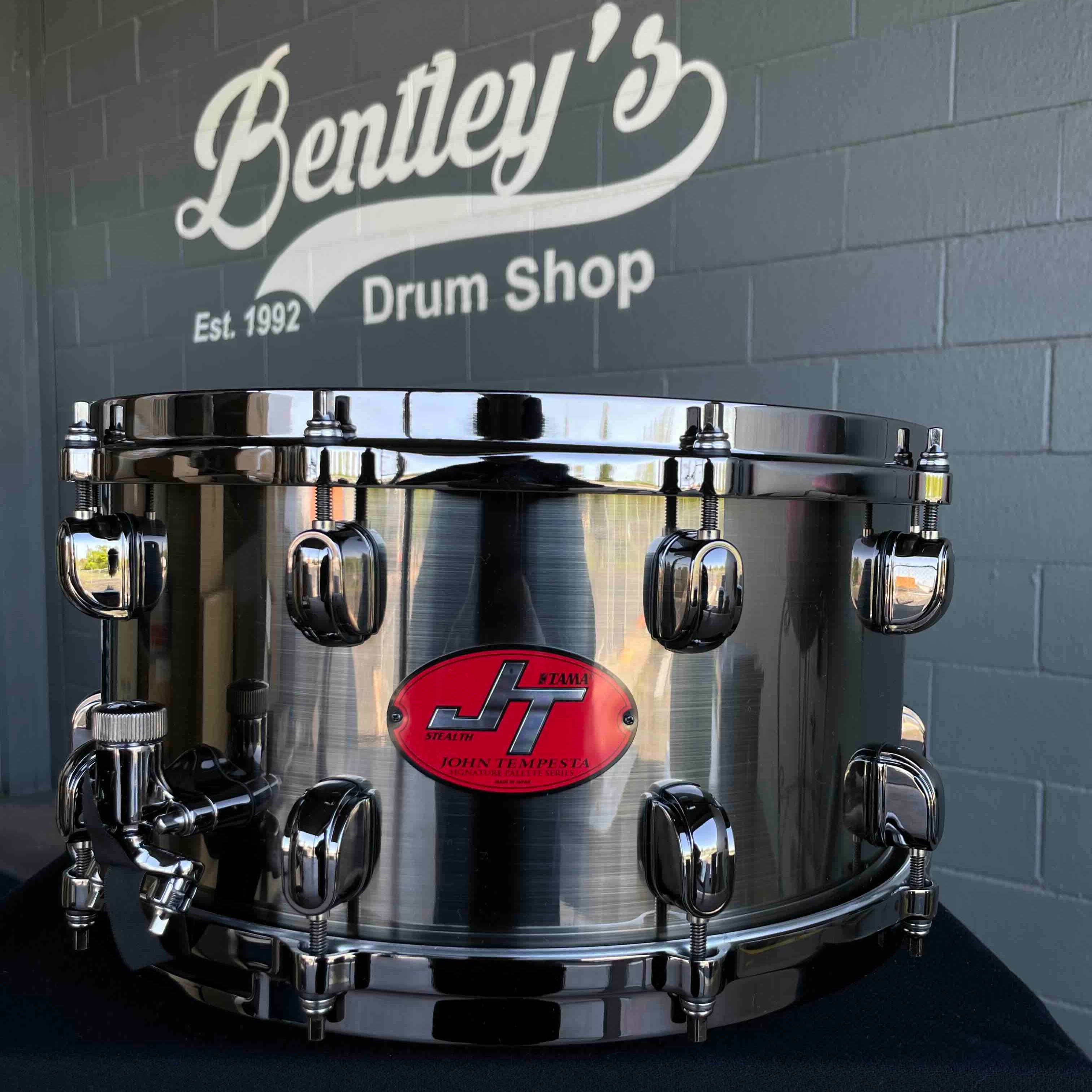 TAMA JT147 John Tempesta Signature Palette 7x14 Black Nickel over Brass Snare Drum w/ Black Nickel Hardware